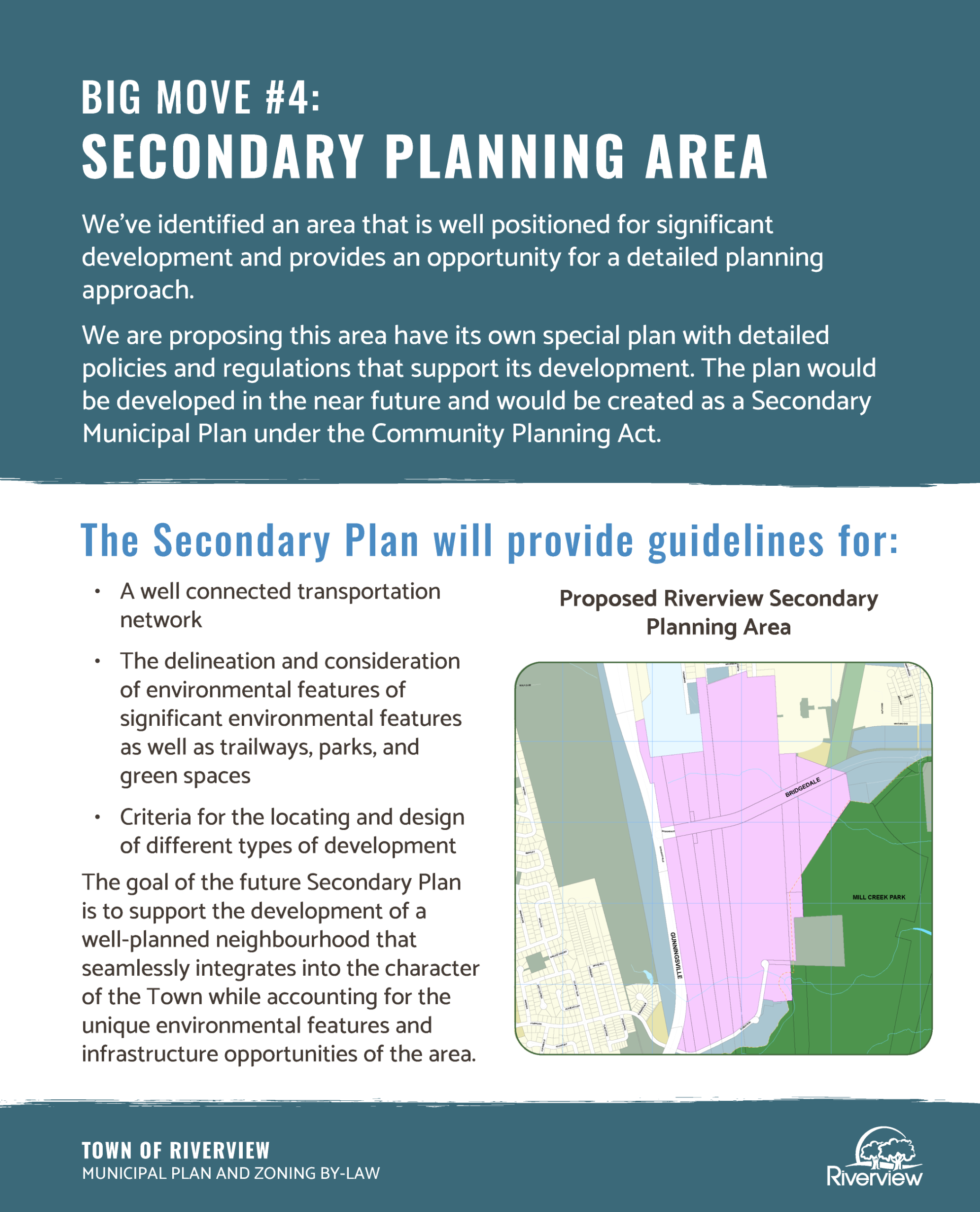Riverview Poster about secondary planning area